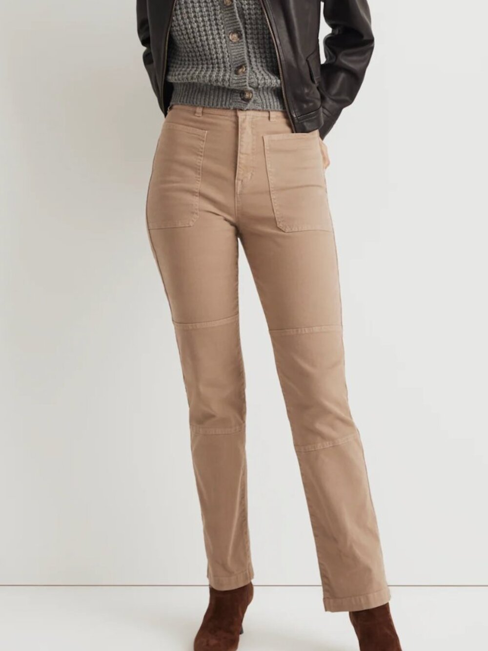 Madwell 90s Straight Women's Utility Pant in Garment-Dyed Canvas Size 32